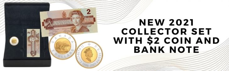 New 2021 Collector Set With $2 Coin and Bank Note
